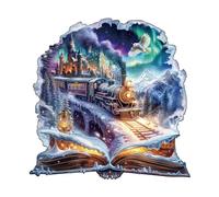 KaayeeWood Rompecabezas de Madera para Adultos,270 Piezas Perforador de Nieve Mágico Irregulares Puzzle de Madera,Puzzles para Adultos con Caja de Regalo, Decoración del Hogar