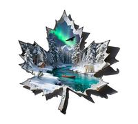 KaayeeWood Rompecabezas de Madera para Adultos,288 Piezas Hoja de Papel de Invierno Irregulares Puzzle de Madera,Puzzles para Adultos con Caja de Regalo, Decoración del Hogar