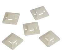 KAB0042 Soporte autoadhesivo ABS natural B. Bridas: máx.8mm LOGILINK