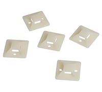 KAB0043 Soporte autoadhesivo ABS natural B. Bridas: máx.9,1 mm LOGILINK