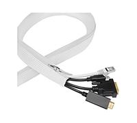 KAB0091 Organizador de cables soluble blanco L: 5m Poliéster Ø: 50mm LOGILINK