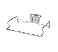 KABAKE Organizador de bolsas de basura colgantes de acero inoxidable, soporte para bolsas de basura de acero inoxidable, colgador de guantes para armario de cocina, armario, cajón, puerta trasera