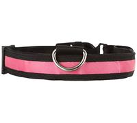 KABB SUN-46-06 LED Perro, llevó USB Recargable Seguridad para Mascotas Impermeable hasta la Longitud de 65 cm Collar de Destello Ajustable, Rosa