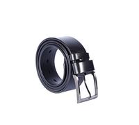 Kabber Cinturon de cuero para mujer- Cuero de vegetal bronceado de calidad genuina - Hecho a mano en Europa - Muchos colores y longitudes - 4cm de ancho (118 - Negro / 110 cm)