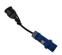 Kabel przejściowy 0,33m IP44 16A/230V z wtyczki kempingowej 16A/3P na gniazdo sc
