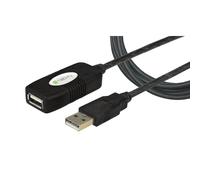 Kabel USB 2.0 przedłużacz aktywny USB-A na USB-A M/F 10m