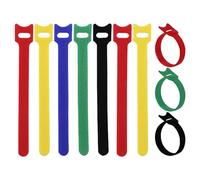 Kabelbinder -10 piezas Ties de auto -resolución de cable con | Cinturones de organización de cable reutilizables | Gestión de cables para la organización de cables, alambres y para la fijación de