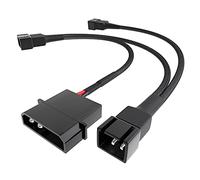 KabelDirekt - 20-20-20cm Cable Molex (5V a 3x 3 pines cable distribuidor ventilador, ventiladores adicionales),