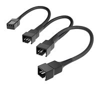 KabelDirekt - 20-20-20cm Cable Ventilador (PWM a 3x PWM cable distribuidor, ventiladores adicionales)