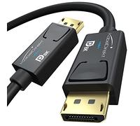 KabelDirekt - 2x Cable DisplayPort 8K con blindaje A.I.S. y certificación VESA - 2m (para PC de gaming DP 1.4/portátiles/tarjetas gráficas/monitores con 8K@60Hz, 4K@120 Hz y 144 Hz/165 Hz/240 Hz)