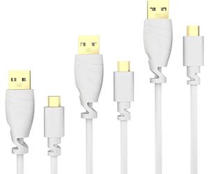 KabelDirekt - 3x 1,5m Cable Micro-USB (USB 2.0, Conector USB-A al Conector Micro-B, Sincronización y Carga, Blanco)