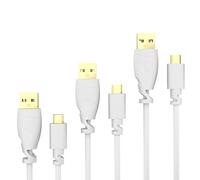 KabelDirekt - 3x 1m Cable Micro-USB (USB 2.0, Conector USB-A al Conector Micro-B, Sincronización y Carga, Blanco)