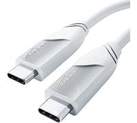 KabelDirekt - 8K USB C Cable All-in-One - 2m, blanco, 40Gbit/s, 100W
