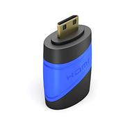 KabelDirekt - Adaptador Mini-HDMI (Alta Velocidad con Ethernet, Hembra a Macho, para conectar Cable HDMI a Dispositivos Mini-HDMI)