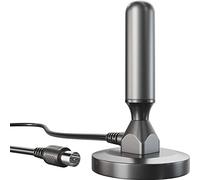 KabelDirekt - Antena DVB-T2 Cable (Alta recepción Digital, pie magnético Estable, Cable de 3m, Versión Maciza, DVB-T2 HD, DVB-T),