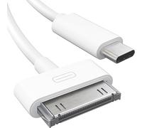KabelDirekt - Cable adaptador de 30 pines a USB-C para iPhone, iPad, iPod - 1m (datos/carga/sincronización de próxima generación de USB-C a conector Dock para iPhone 4S/4/3G/3/1, iPad 3/2/1, iPod)