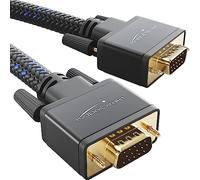 KabelDirekt - Cable adaptador de VGA - 3m - (trenzado, 15 pines, Full HD/1080p, compatible con 3D, enchufe a enchufe, conecta PC con monitores/televisores, contactos chapados en oro)