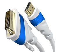 KabelDirekt - Cable Adaptador HDMI a DVI - 2m, Blanco