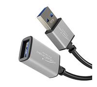 KabelDirekt - Cable alargador USB A 3.0 - 2m - (conector a clavija, adecuado para todas las conexiones USB A, en negro/space grey)