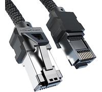 KabelDirekt - Cable de Red Cat 8, Ethernet/LAN - 0,3m - Edición Gaming con Protección Pesada (Conector RJ45/Cat 8.1, Transmite Velocidades de Datos Hasta 40Gbit/s para Gaming/PC/PS5/XBO)