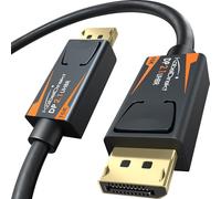 KabelDirekt - Cable DisplayPort 2.1/DP 2.1 - 2m - UHBR, DP80 con 80 Gbit/s para PC/Tarjetas Gráficas con FreeSync/G-Sync, Resoluciones y Frecuencias de Actualización: 16K@60Hz, 8K@120Hz, 4K@240Hz