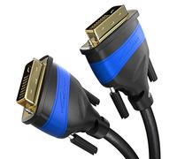 KabelDirekt - 0,5m Cable DVI Dual Link (DVI-D, 24+1 Pin, Full HD 1080p, 3D, 2560 x 1600 @ 60Hz, para los monitores, Las Tarjetas gráficas)
