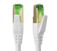KabelDirekt - Cable Ethernet Cat 7 - 12,5m - Cable de red/LAN/RJ45, 10Gbit/s - Disponible en 0,25-30m (Para redes de alta velocidad, juegos, PC, conmutador/router/módem, blanco)