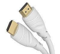 KabelDirekt - Cable HDMI 2.1 8K / 4K - 2m y más longitudes (0,15m-22,5m) - Cable HDMI diseñado en Alemania - Soporta 10K/8K@60Hz / 4K@120Hz - HDMI 2.1 Cable para TV, PC, PS5, Xbox, Switch, blanco
