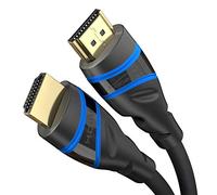 KabelDirekt - Cable HDMI 8K y 10K, HDMI 2.1b - Certificado, desarrollado en Alemania - 1m (Cable HDMI 2.1 de Ultra Alta Velocidad, para PC y consolas como PS5 y Xbox, Monitor y TV - azul/negro)