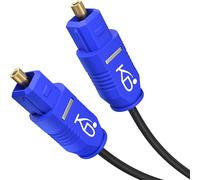 KabelDirekt - Cable TOSLINK Slim, Audio Óptico - 1m - Fibra Óptica para Barra de Sonido, Delgado 2mm (de Digital S/PDIF, Sistema Estéreo/Amplificador, Cine en Casa, XBO/PS4)