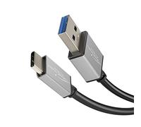 KabelDirekt - Cable USB A 3.0 a USB C - 2m - (Cable de datos SuperSpeed y de carga, adecuado para smartphones y tabletas con conexión C, en negro/space grey)