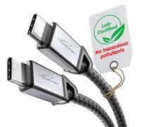 KabelDirekt - Cable USB-C para Carga Rápida, Conectores Metálicos + Trenzado de Nylon, USB 2.0 - 0,6m (Carga de Teléfonos/Portátiles con 60W, Ideal como Cable de Carga/Datos, Negro)