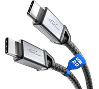 KabelDirekt - Cable USB-C para Carga Rápida, Conectores Metálicos + Trenzado de Nylon, USB 2.0 - 3x 2m (Carga de Teléfonos/Portátiles con 60W, Ideal como Cable de Carga/Datos, Negro)