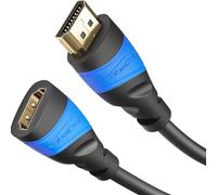 KabelDirekt - HDMI Cable de extensión con blindaje Especial A.I.S. - 5m (4K@60Hz para Ultra HD Impresionante, Extensor HDMI para PS5/Xbox, ARC, Highspeed con Ethernet)