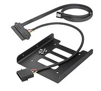 KabelDirekt - SSD/HDD bastidor de montaje (30cm 22 pines SATA a 4 pines Molex y 60cm 7pin SATA 3 + 8 tornillos (ranura en cruz) montar discos duros de 2,5 pulgadas)