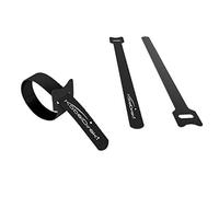 KabelDirekt - Sujetacables Reutilizables - 20 cm × 1,4 cm - con lazo, reutilizables (16 piezas, hook and loop resellable, conecta cables y mucho más, negro)