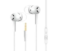 Kabelgebundene In Ear Kopfhörer - Ohrhörer mit Mikrofon, Stereo Headset | In Ear Kopfhörer - Kabelgebundenes Headset für Musik und Anrufe | Mikrofon, Stereo Klang, Komfortables Design
