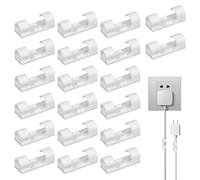 Kabelhalter Für Kabel | 20 Stück Sticky Wire Organizer Management | Ethernet-Kabelklemmen Für Netzkabel, USB-Kabel, Mauskabel, Tastaturkabel, Gerätekabel