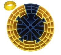 Kabelkamm Werkzeug für professionelles Kabelmanagement Netzwerk Kabel Organizer Tool zum Bündeln & Ausrichten von Cat5 Cat6 Cat7 Kabeln Blau Gelb 12.5cm