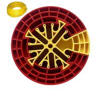 Kabelkamm Werkzeug für professionelles Kabelmanagement Netzwerk Kabel Organizer Tool zum Bündeln & Ausrichten von Cat5 Cat6 Cat7 Kabeln Blau Gelb 12.5cm