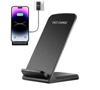 Kabelloser Telefon-Ladegerät-Halter, Schreibtisch-Telefon-Halter, kabelloses Ladegerät | Handyständer | Tragbare, schnelle kabellose 15-W-mit schlaffreundlichem, adaptivem Licht
