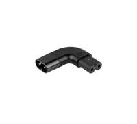 kabelmeister Adaptador de Corriente C8 a C7/Euro 8 Hembra, ángulo Izquierdo/Derecho, Color Negro