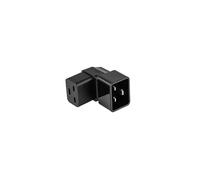 kabelmeister Adaptador de corriente, conector C20 a conector hembra C19, ángulo superior/inferior, color negro