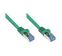 Kabelmeister® Cable de Red Ethernet LAN Cat.6A con protección Nasal - S/FTP, PiMF, PVC, 500 MHz, Libre de halógenos, 10 Gigabit, Verde, 3 m