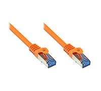 Kabelmeister Meister So Cable de 36007 CAT6 a Ethernet de 10 Gigabit LAN Patch Cable, 0,25 m, Cobre, Manguito Protector RNS, Doble apantallado S/FTP, PiMF, 500 MHz, Libre de halógenos Naranja