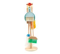 KABENFIS 7 Piezas de Madera Chridern Herramientas de Limpieza pretenden Juguetes para el hogar para niños y niñas