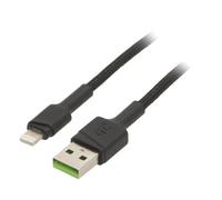 KABGC12 Cable USB 2.0 Apple Lightning PlugUSB A-Conector 2m 24A GREEN CELL
