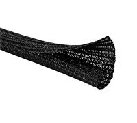 Kable Kontrol Funda de cable trenzada de 10 pies a 0.25 pulgadas, organizador de cable dividido de cierre automático, cubierta de tubo de telar para automoción, gestión de cables industrial, color