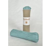 KABOH Mimbre sintético. Material reparación de Ratan PVC.Reparación Silla Acapulco. Cuerda PVC para Tejer sillas. Cestos, lámparas, Muebles de jardín, maceteros. (Azul Pastel)