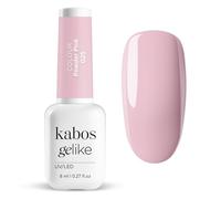 Kabos Esmalte Híbrido Semipermanente UV/LED Gelike 025 Powder Pink 8ml | Manicura Híbrida, Pedicura y Nail Art | Brillo Duradero